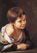 Bartolome Esteban Murillo Window, smiling boy Germany oil painting artist